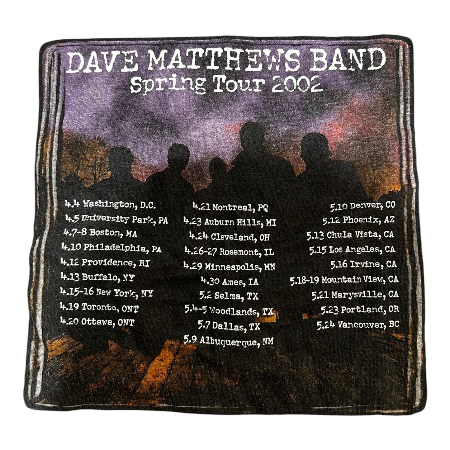2002 Dave Matthews Band Shirt